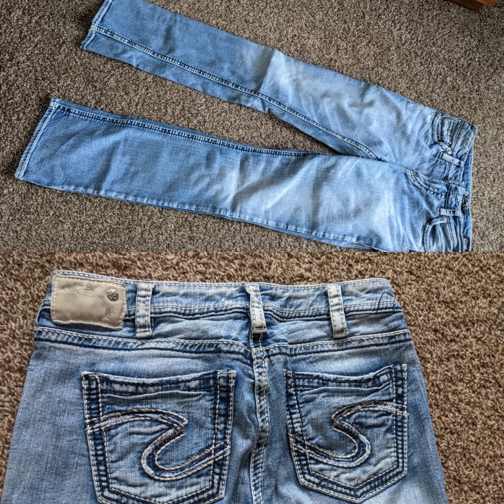 Silver jeans